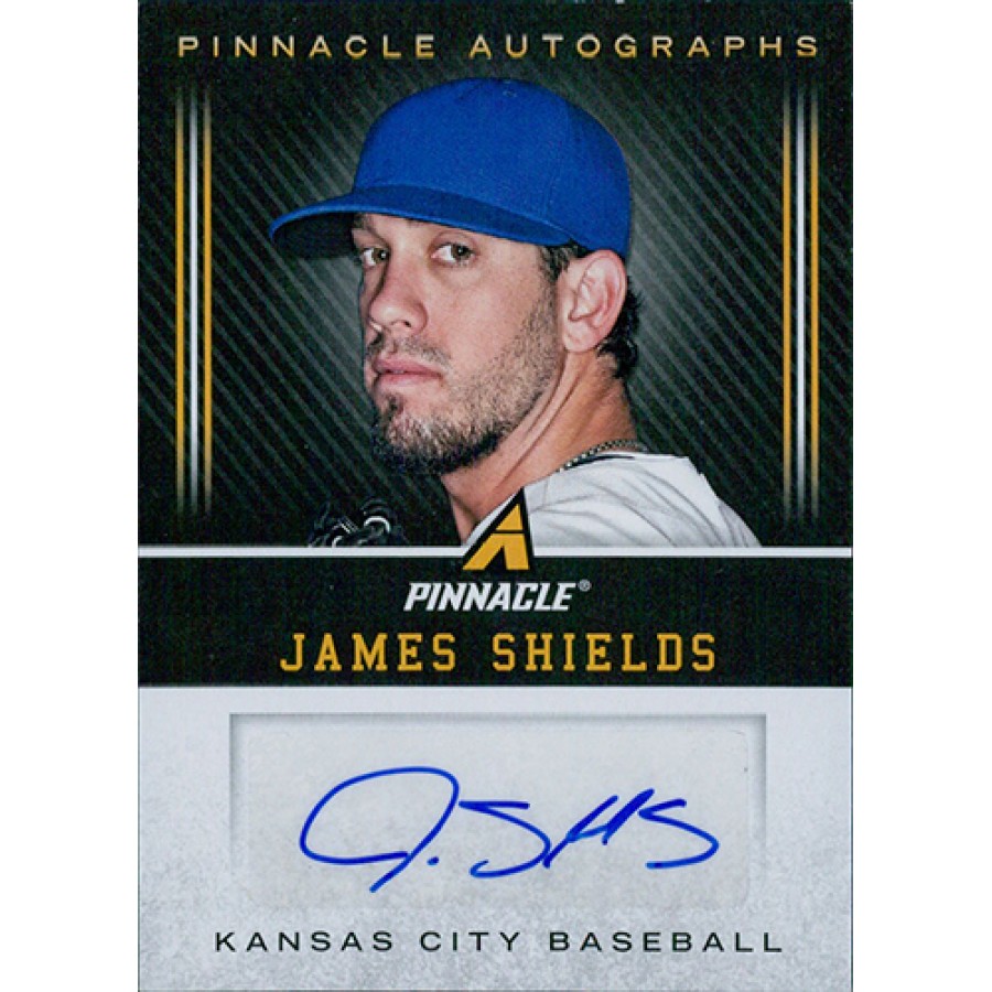 James Shields Signed 2013 Panini Pinnacle Autographs Baseball Card JS